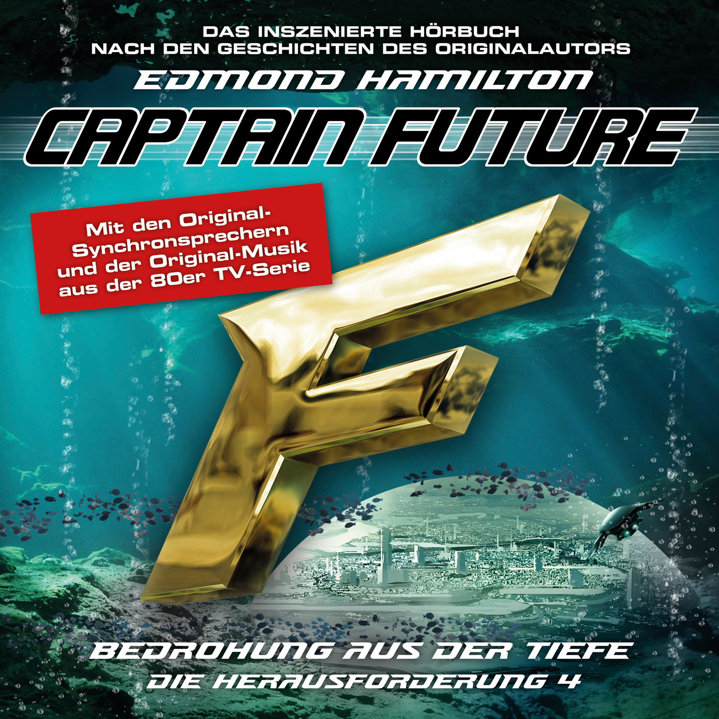 Обложка книги «Captain Future, Die Herausforderung, Folge 4: Bedrohung aus der Tiefe»