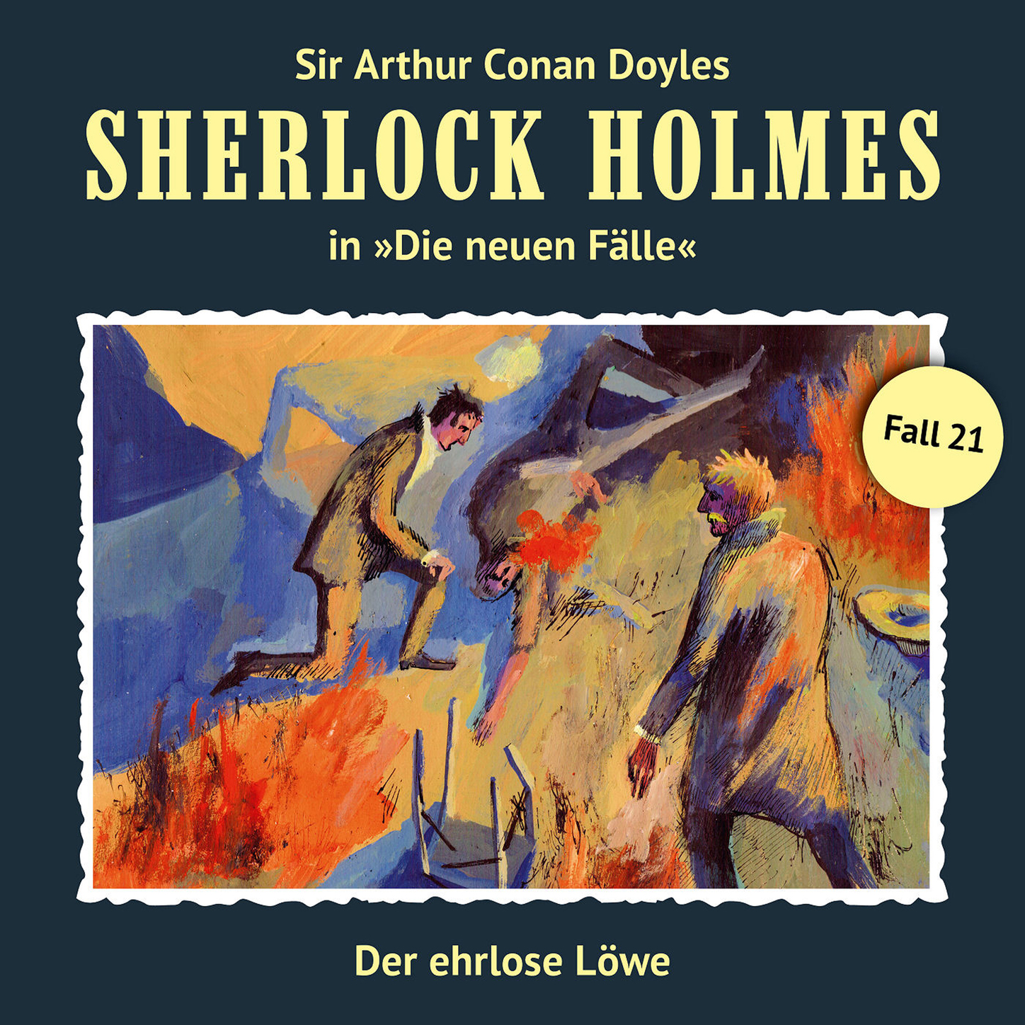 Обложка книги «Sherlock Holmes, Die neuen Fälle, Fall 21: Der ehrlose Löwe»