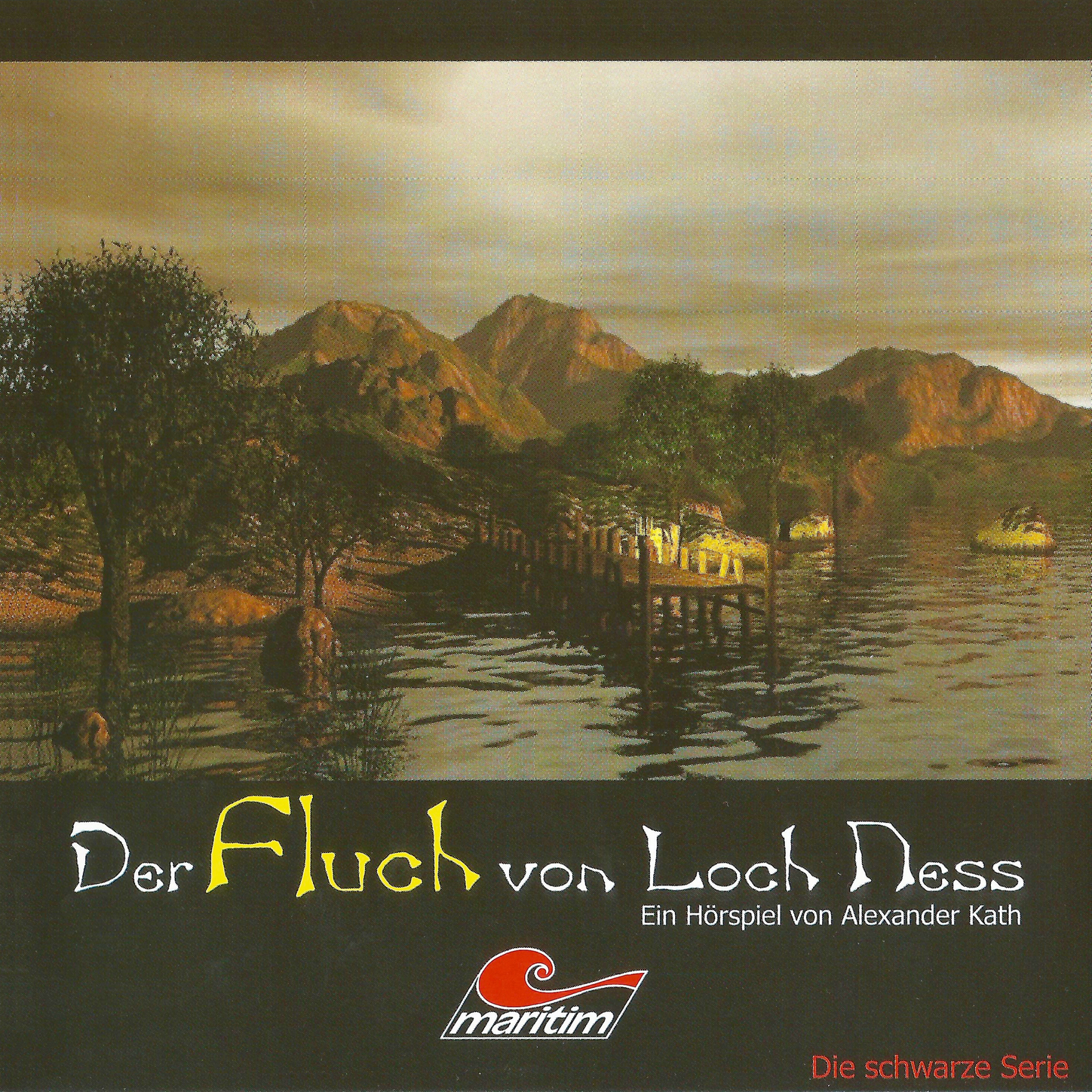 Обложка книги «Die schwarze Serie, Folge 3: Der Fluch von Loch Ness»