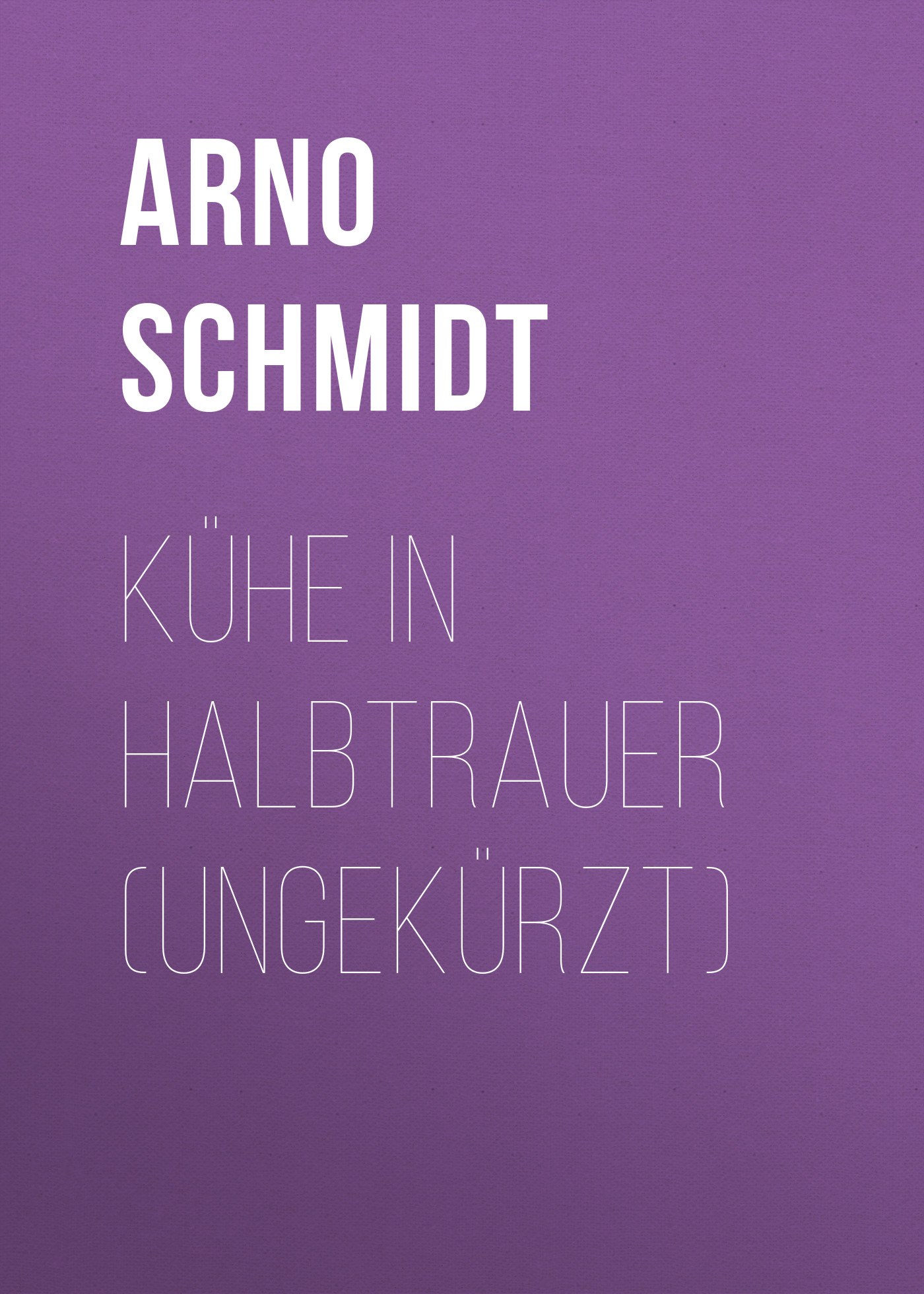 Обложка книги «Kühe in Halbtrauer (Ungekürzt)»