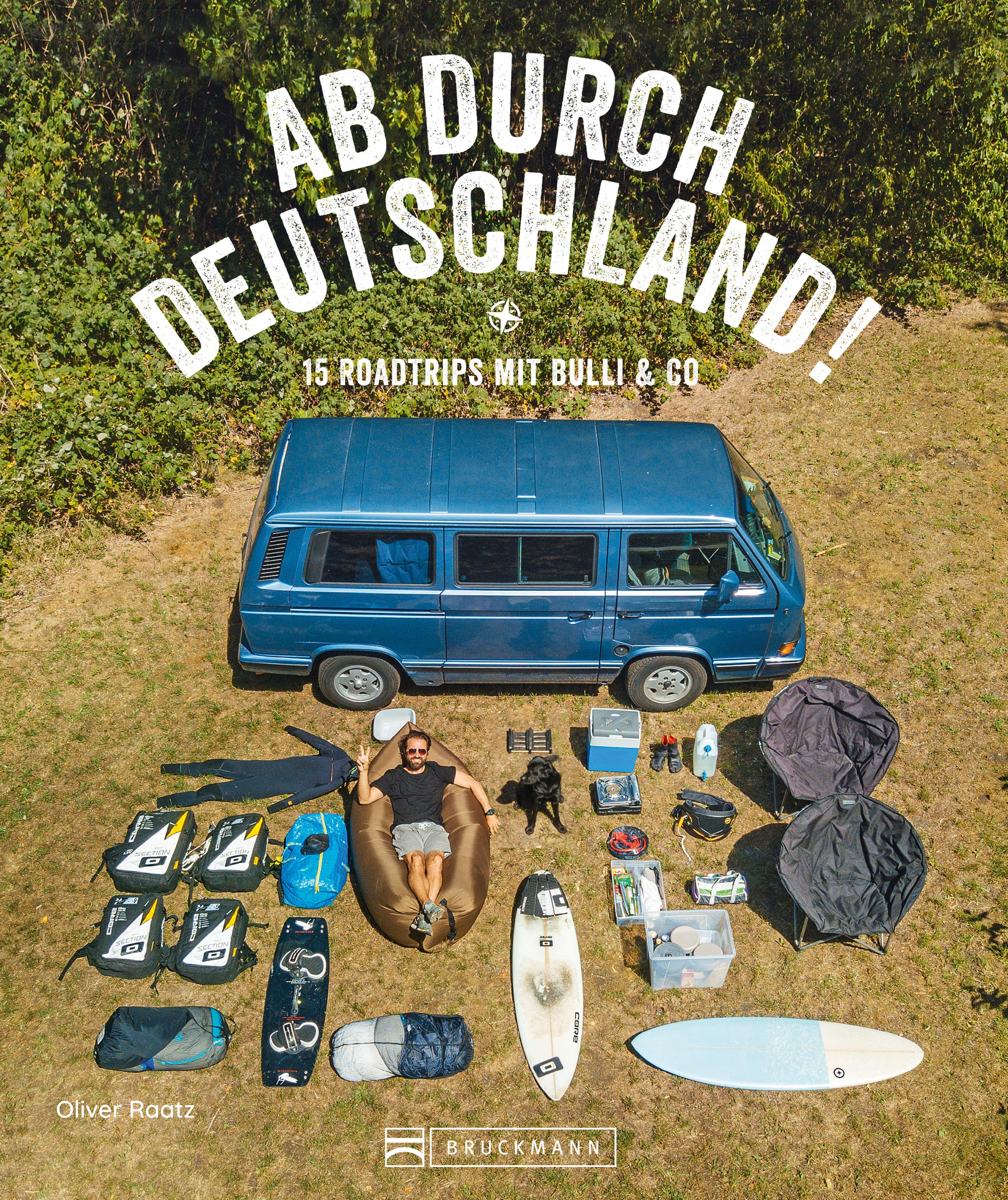 Обложка книги «Reise-Bildband: Auf Abwegen. 15 Touren mit dem Bulli durch Deutschland.»