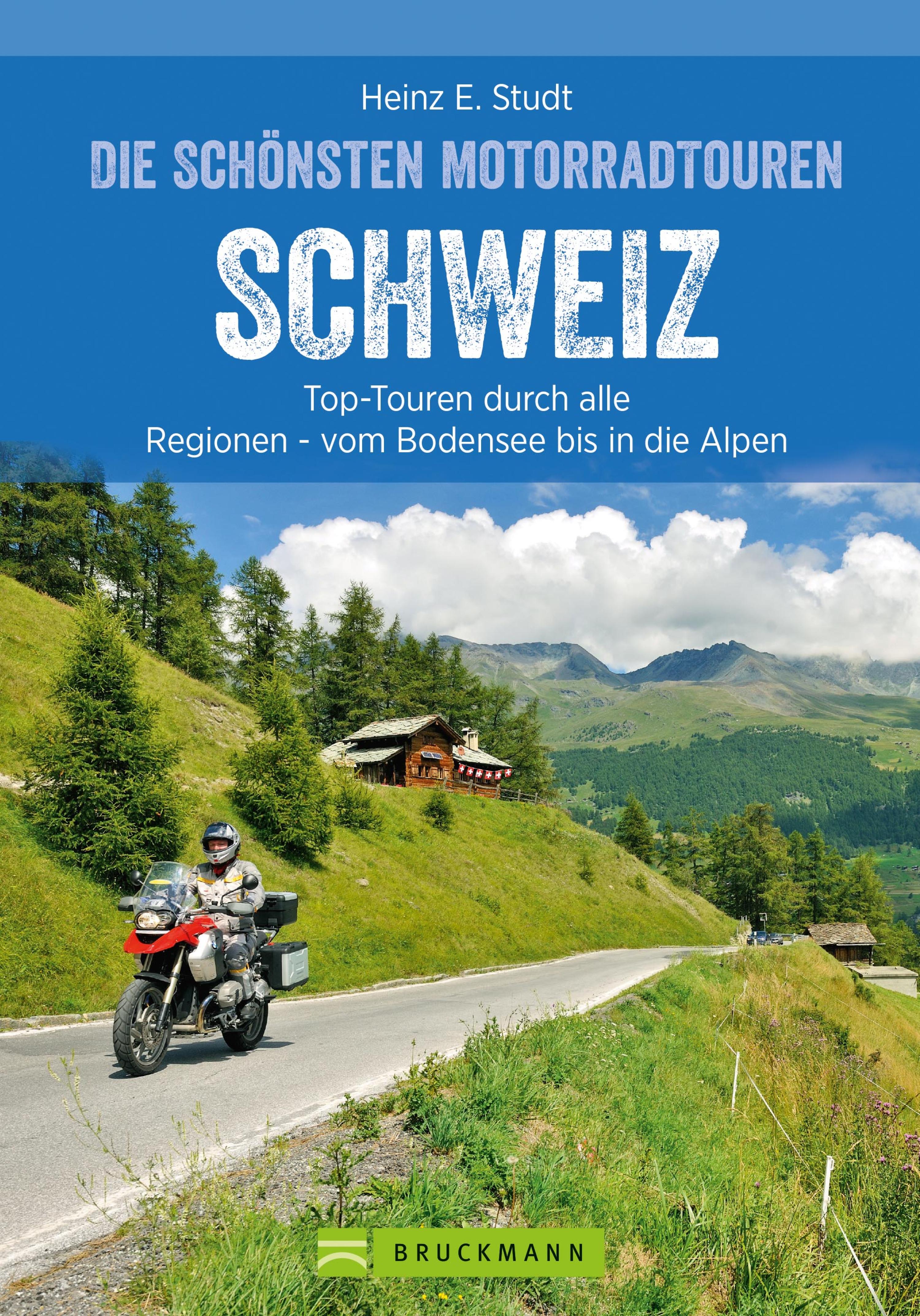 Обложка книги «Das Motorradbuch Schweiz: Top-Touren durch alle Kantone, von Basel bis zu den Alpen.»