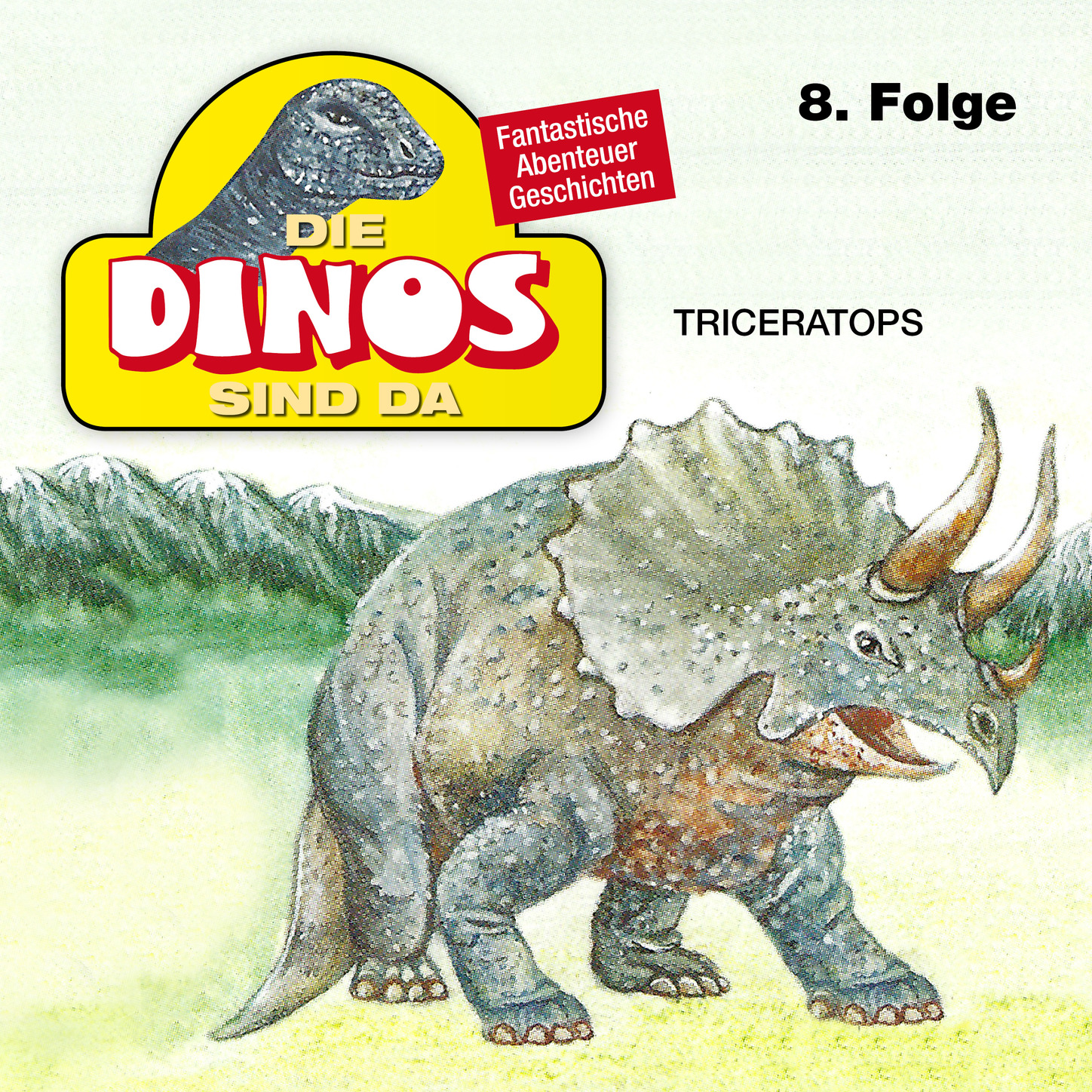 Обложка книги «Die Dinos sind da, Folge 8: Triceratops»