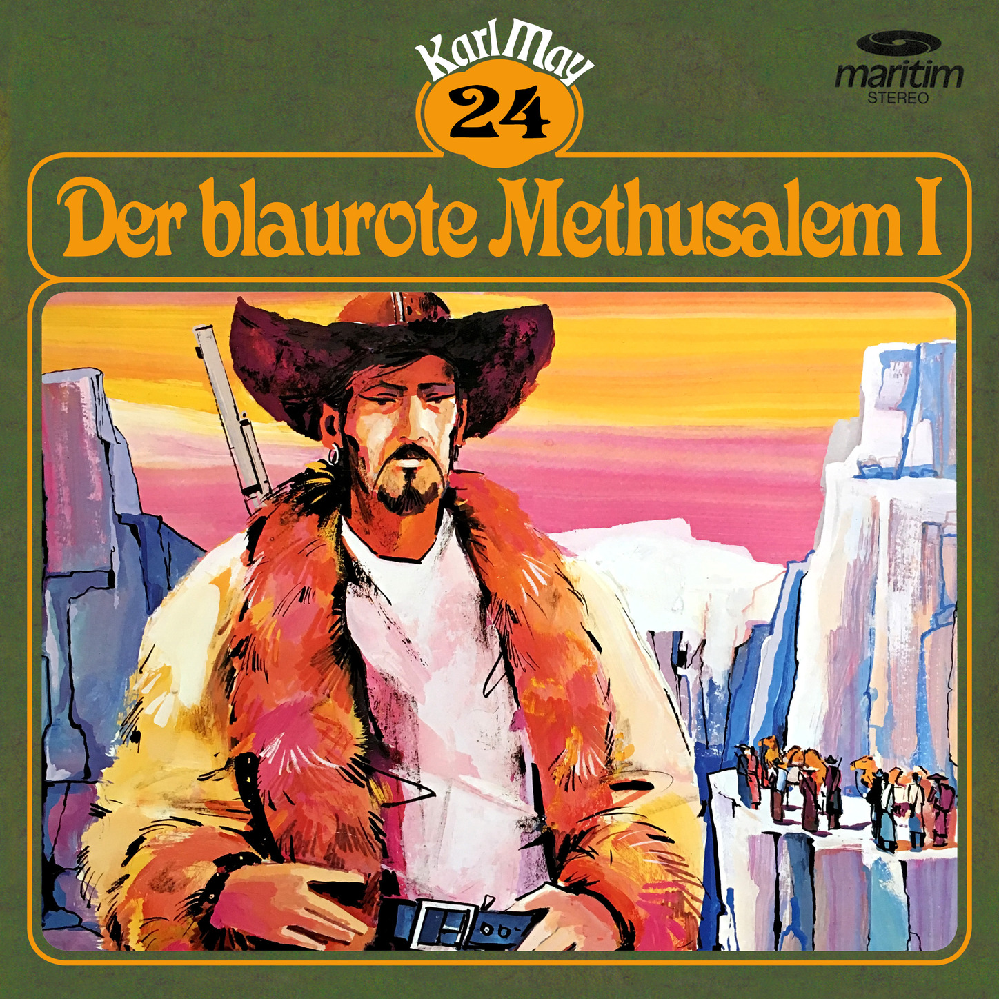 Обложка книги «Karl May, Grüne Serie, Folge 24: Der blaurote Methusalem I»
