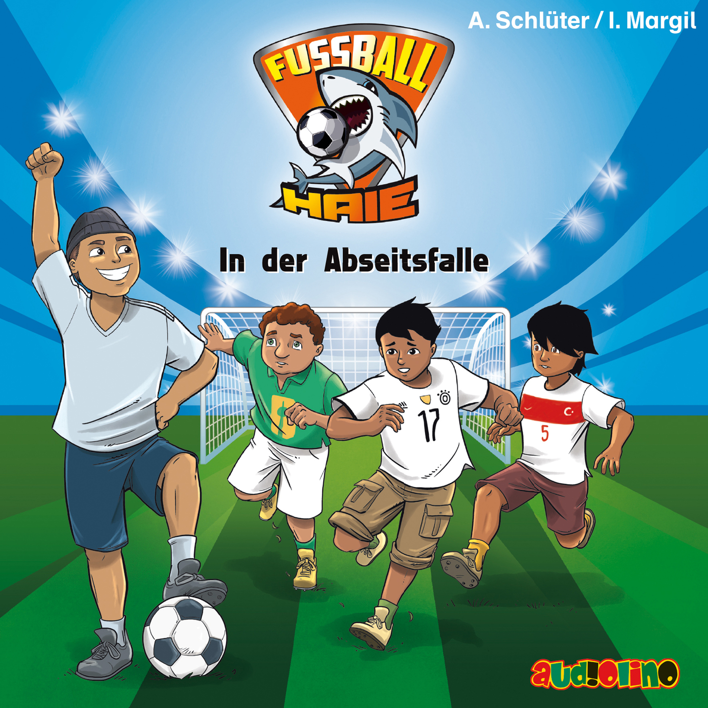 Обложка книги «Fußball-Haie, 9: In der Abseitsfalle (Ungekürzt)»