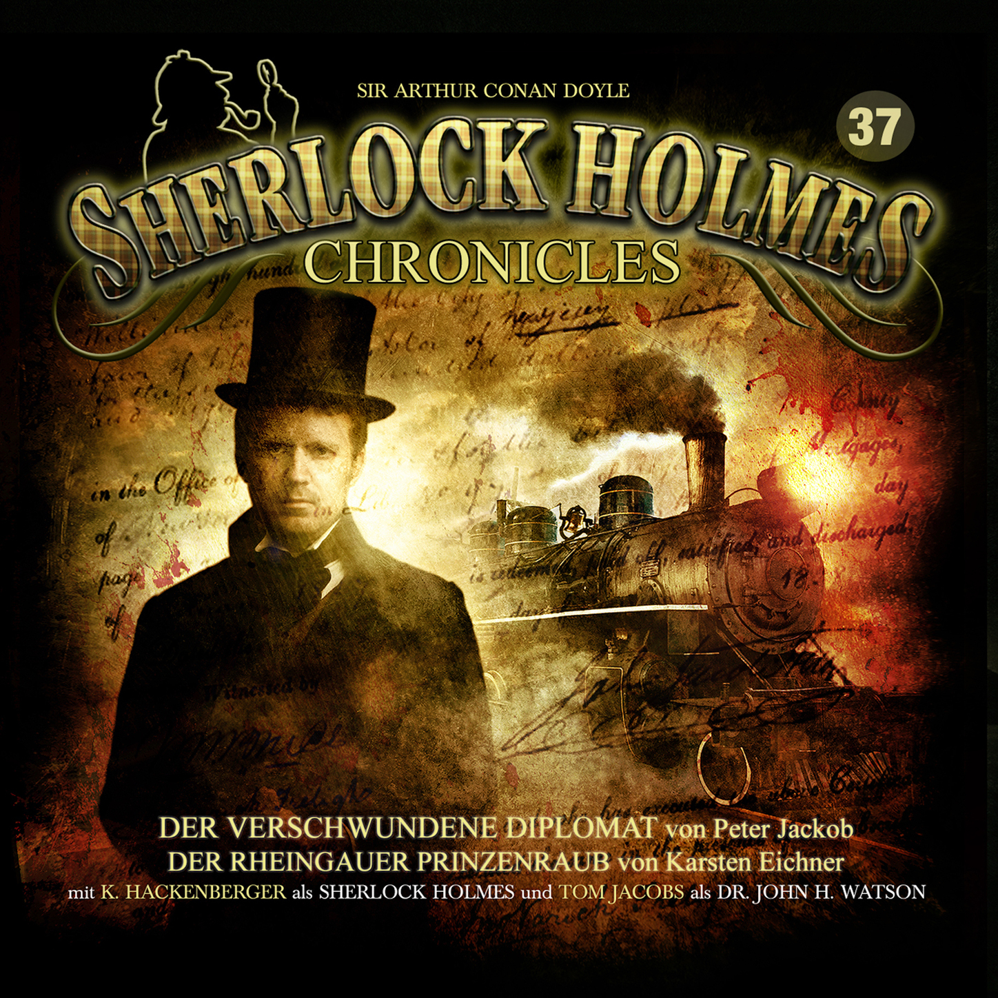 Обложка книги «Sherlock Holmes Chronicles, Folge 37: Der verschwundene Diplomat / Der Rheingauer Prinzenraub»