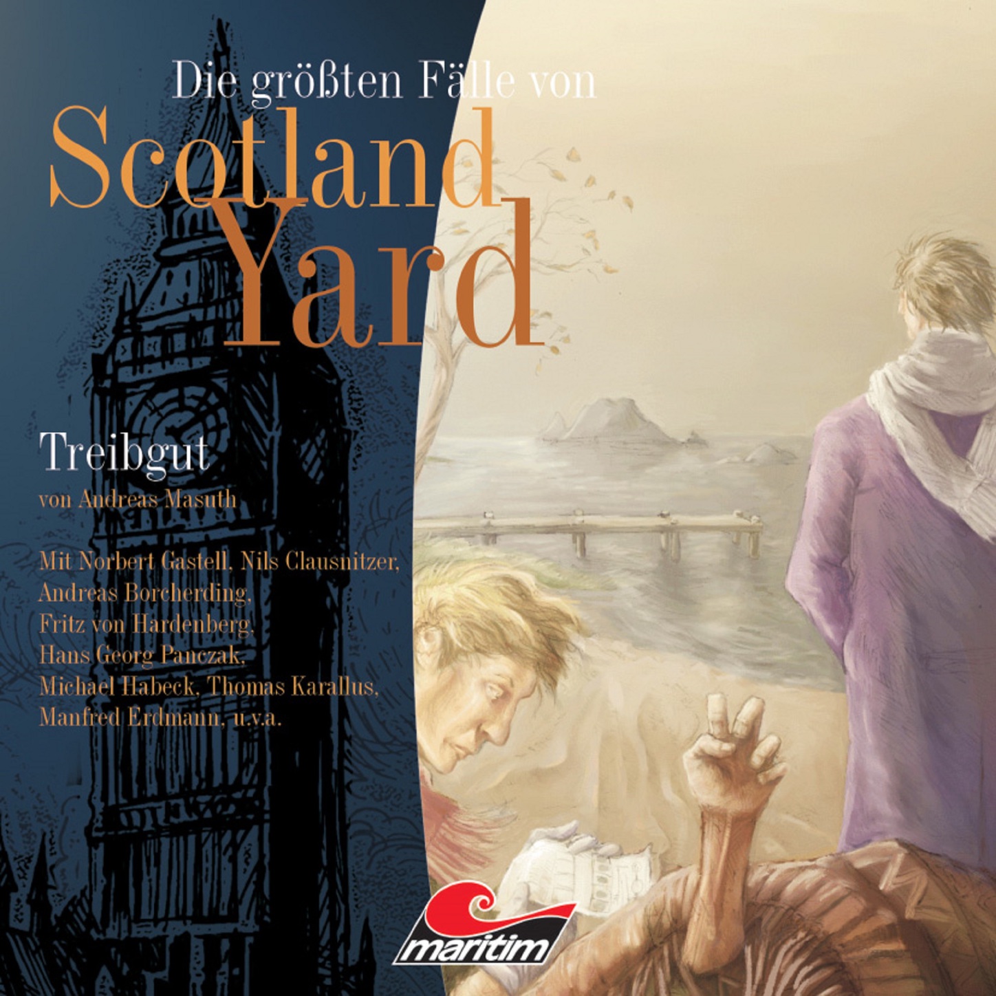 Обложка книги «Die größten Fälle von Scotland Yard, Folge 3: Treibgut»