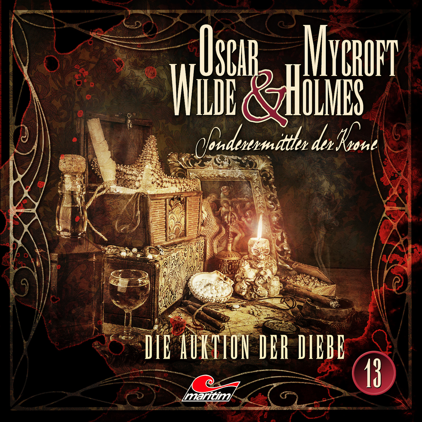 Обложка книги «Oscar Wilde & Mycroft Holmes, Sonderermittler der Krone, Folge 13: Die Auktion der Diebe»