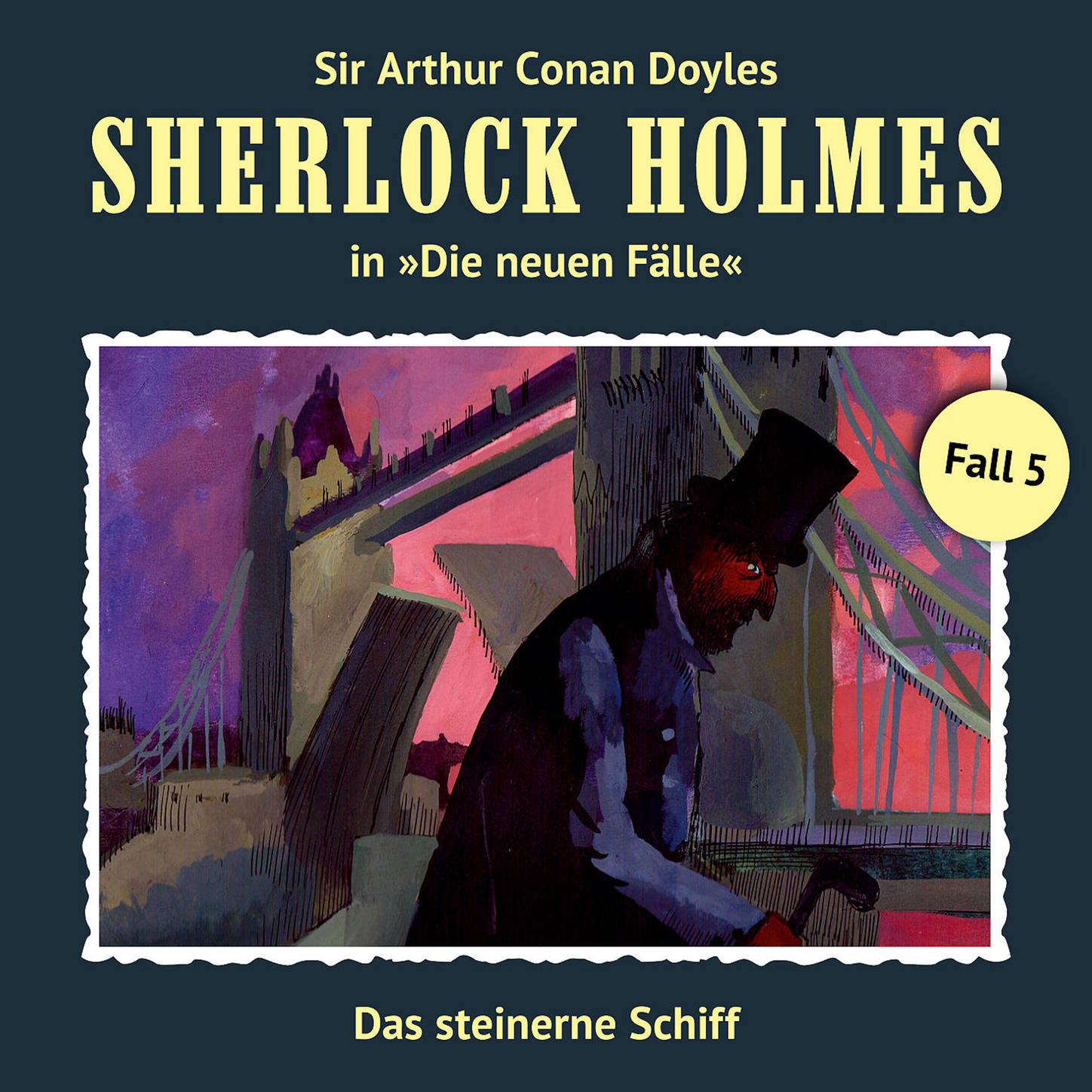 Обложка книги «Sherlock Holmes, Die neuen Fälle, Fall 5: Das steinerne Schiff»