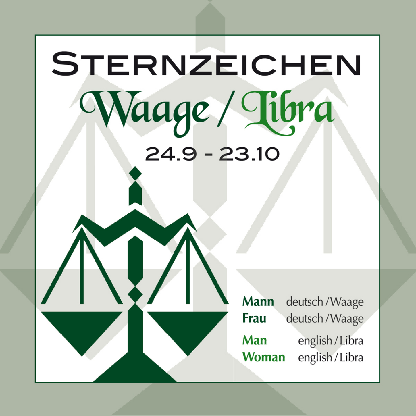 Обложка книги «Sternzeichen Waage 24,9,-23,10,»