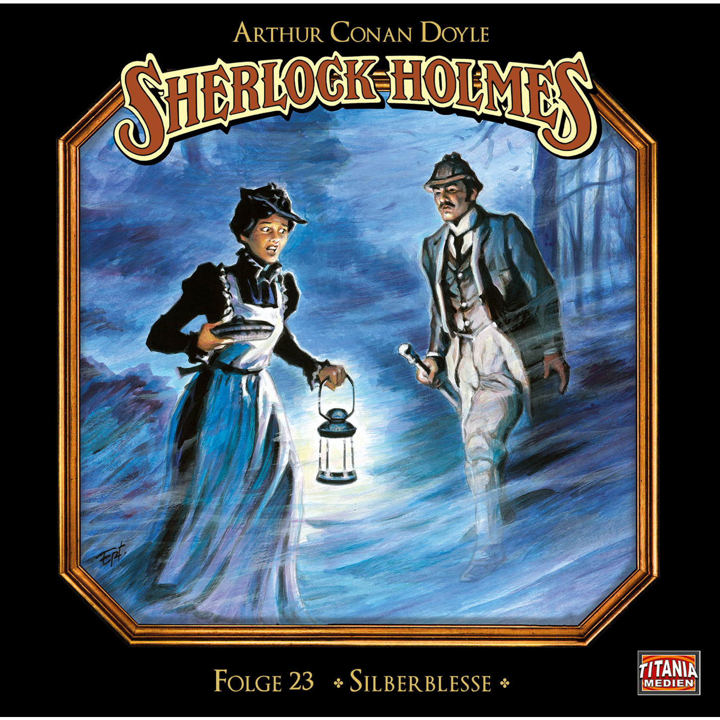 Обложка книги «Sherlock Holmes - Die geheimen Fälle des Meisterdetektivs, Folge 23: Silberblesse»