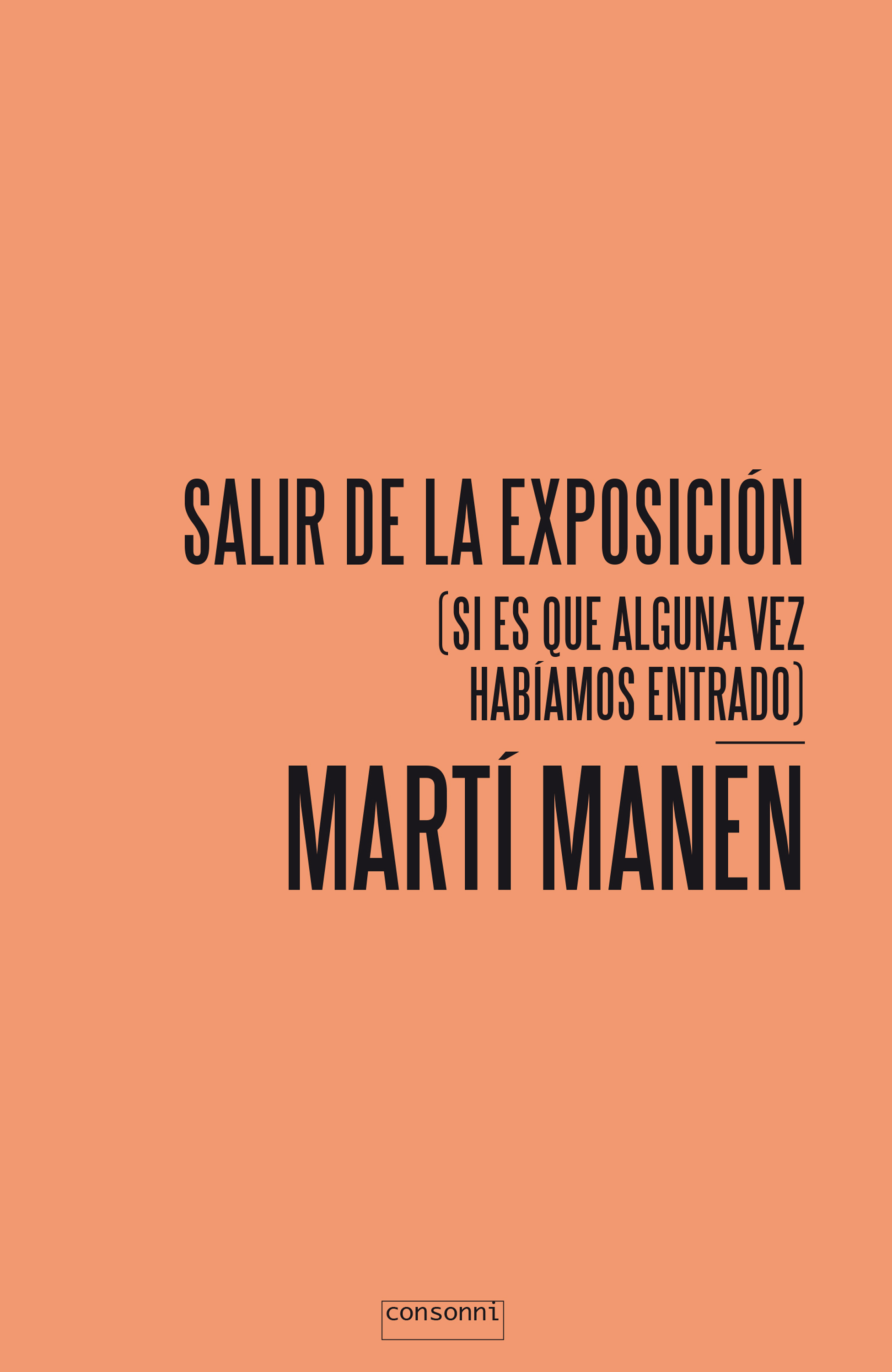 Обложка книги «Salir de la exposición»