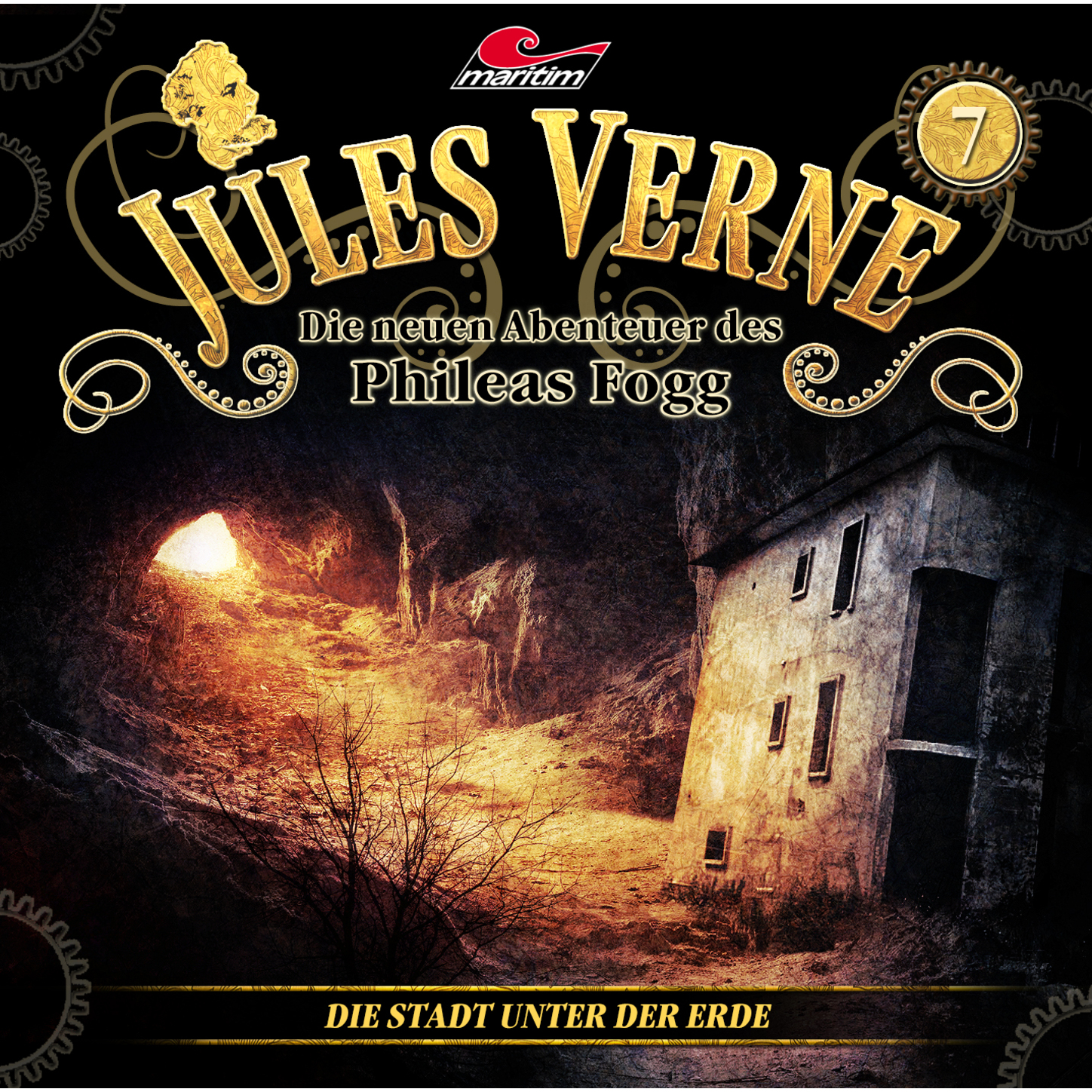 Обложка книги «Jules Verne, Die neuen Abenteuer des Phileas Fogg, Folge 7: Die Stadt unter der Erde»