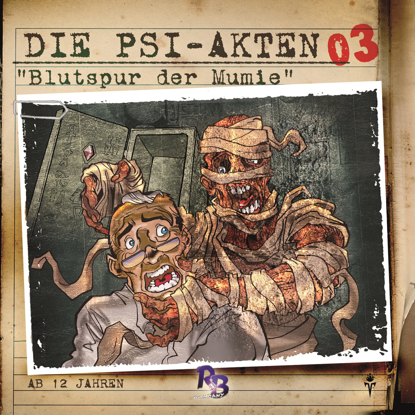 Обложка книги «Die PSI-Akten, Folge 3: Blutspur der Mumie»