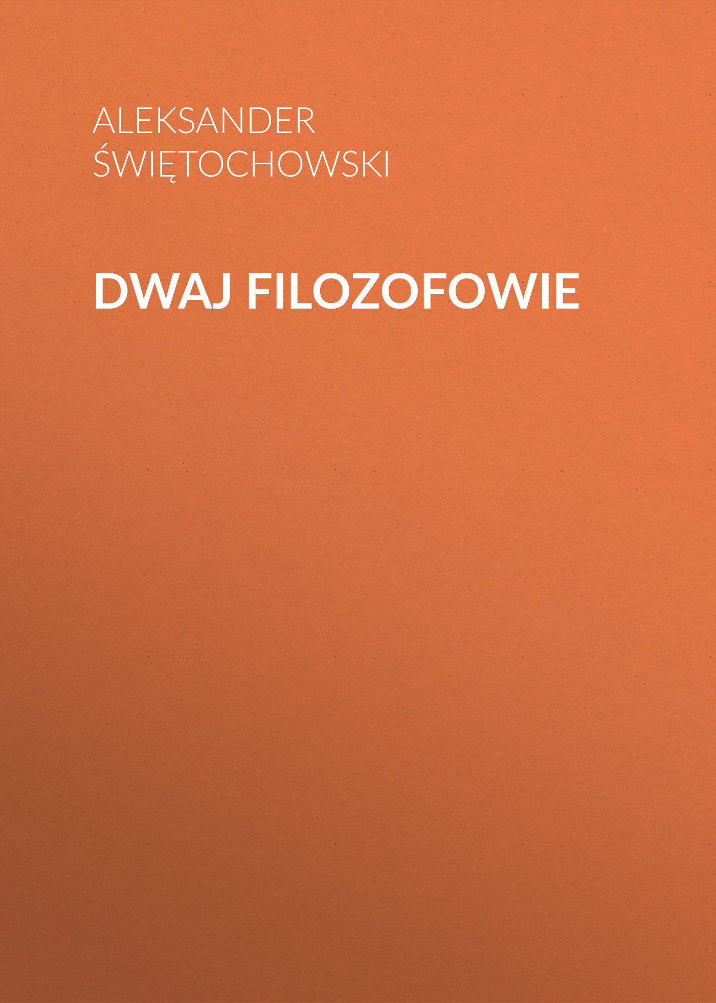 Обложка книги «Dwaj filozofowie»