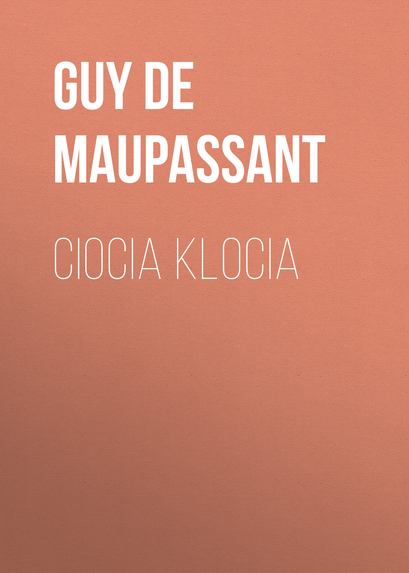 Обложка книги «Ciocia Klocia»