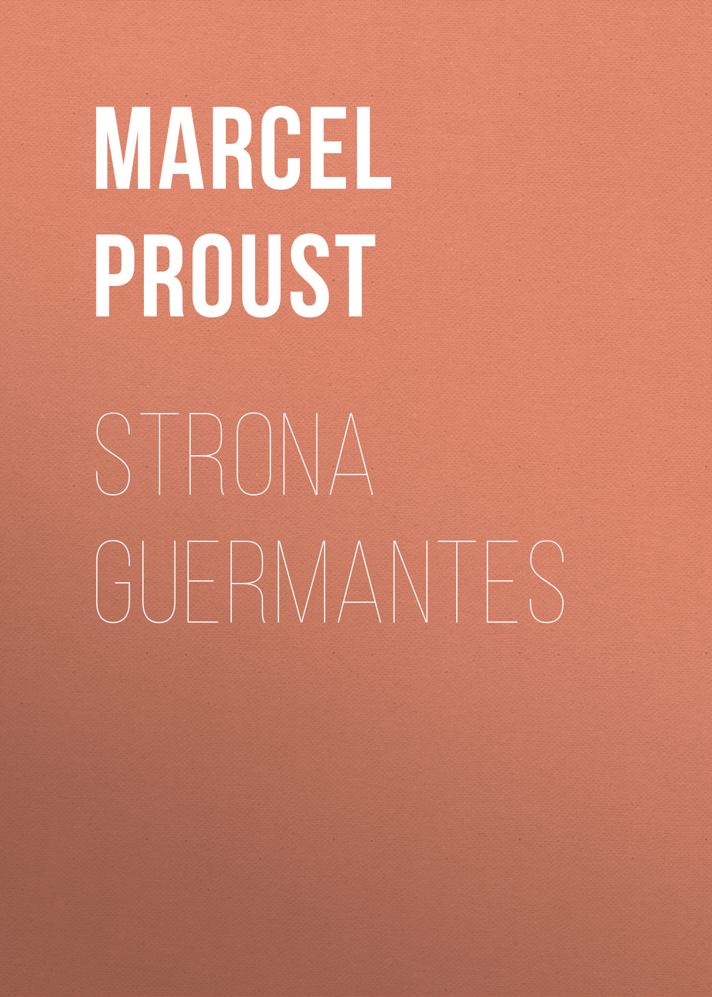 Обложка книги «Strona Guermantes»