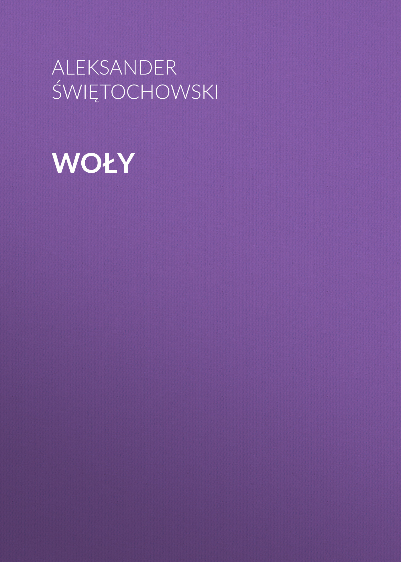 Обложка книги «Woły»
