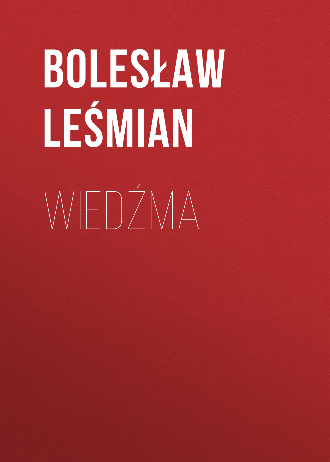 Обложка книги «Wiedźma»