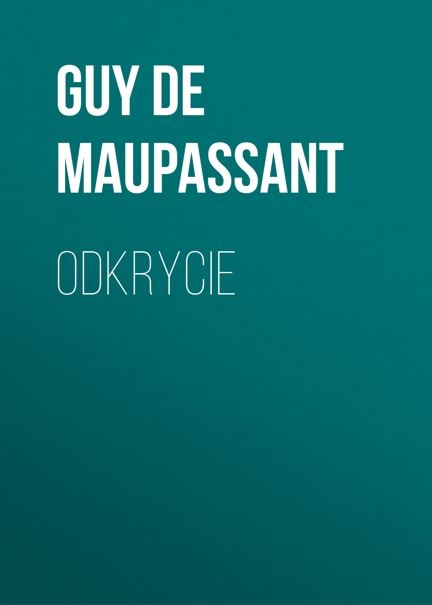 Обложка книги «Odkrycie»
