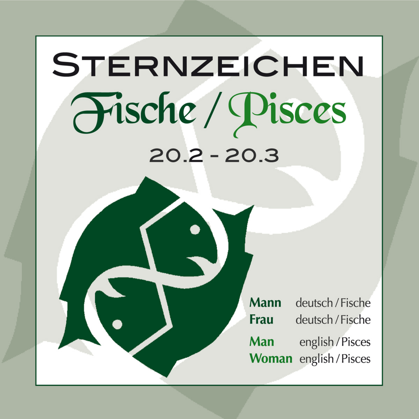 Обложка книги «Sternzeichen Fische 20.2.-20.3.»