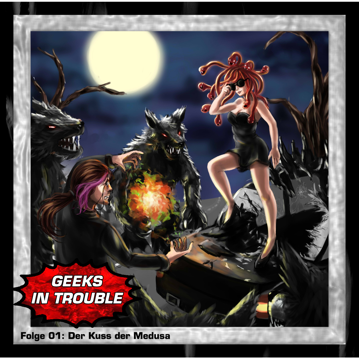 Обложка книги «Geeks in Trouble, Folge 1: Der Kuss der Medusa»