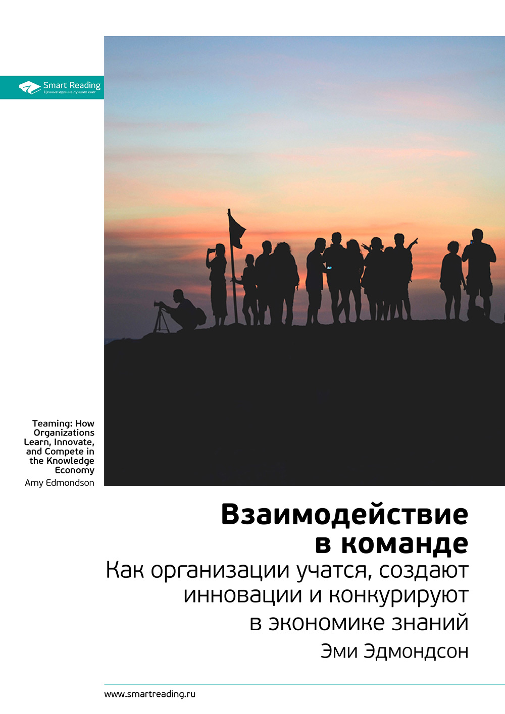 Обложка книги «Ключевые идеи книги: Взаимодействие в команде. Как организации учатся, создают инновации и конкурируют в экономике знаний. Эми Эдмондсон»