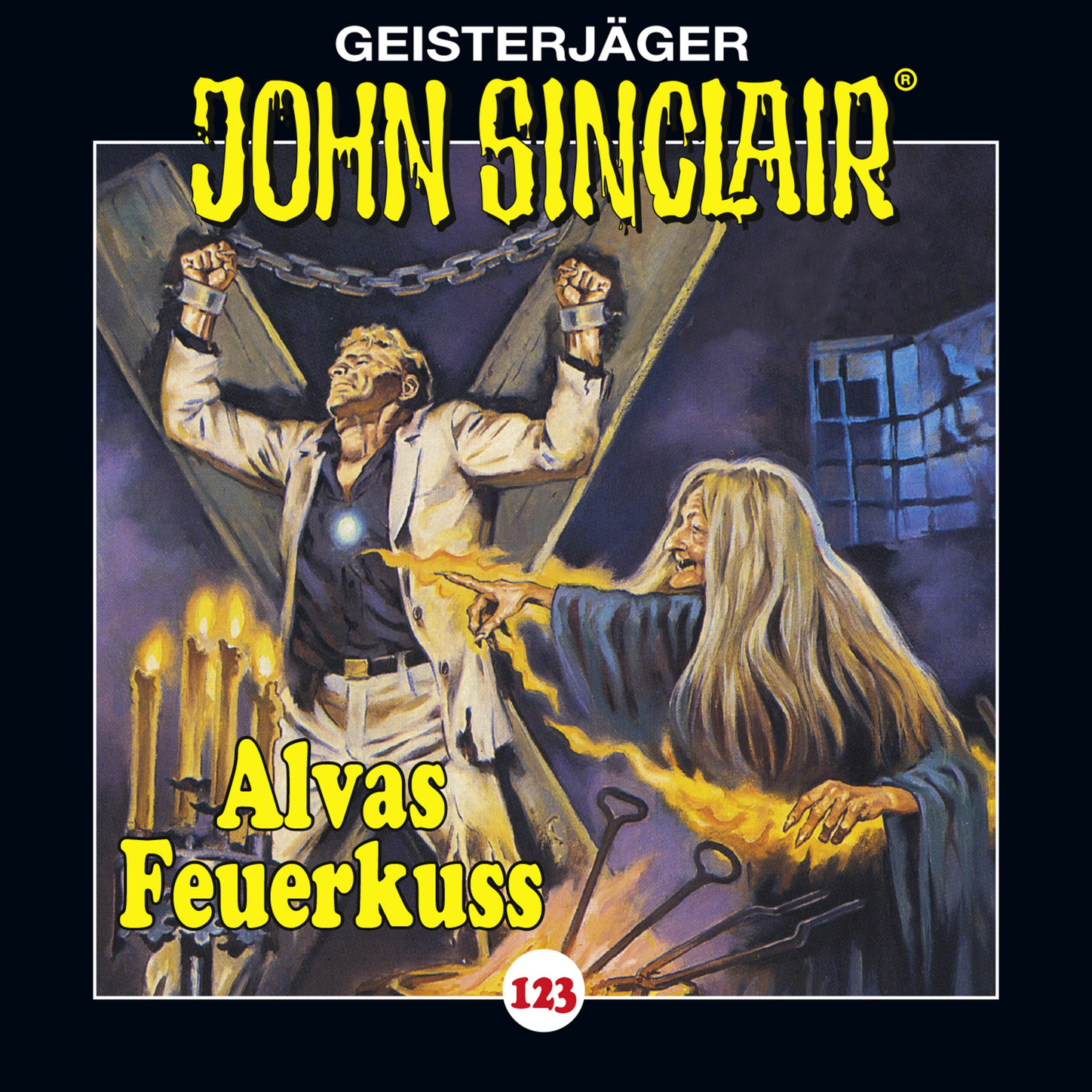 Обложка книги «John Sinclair, Folge 123: Alvas Feuerkuss»