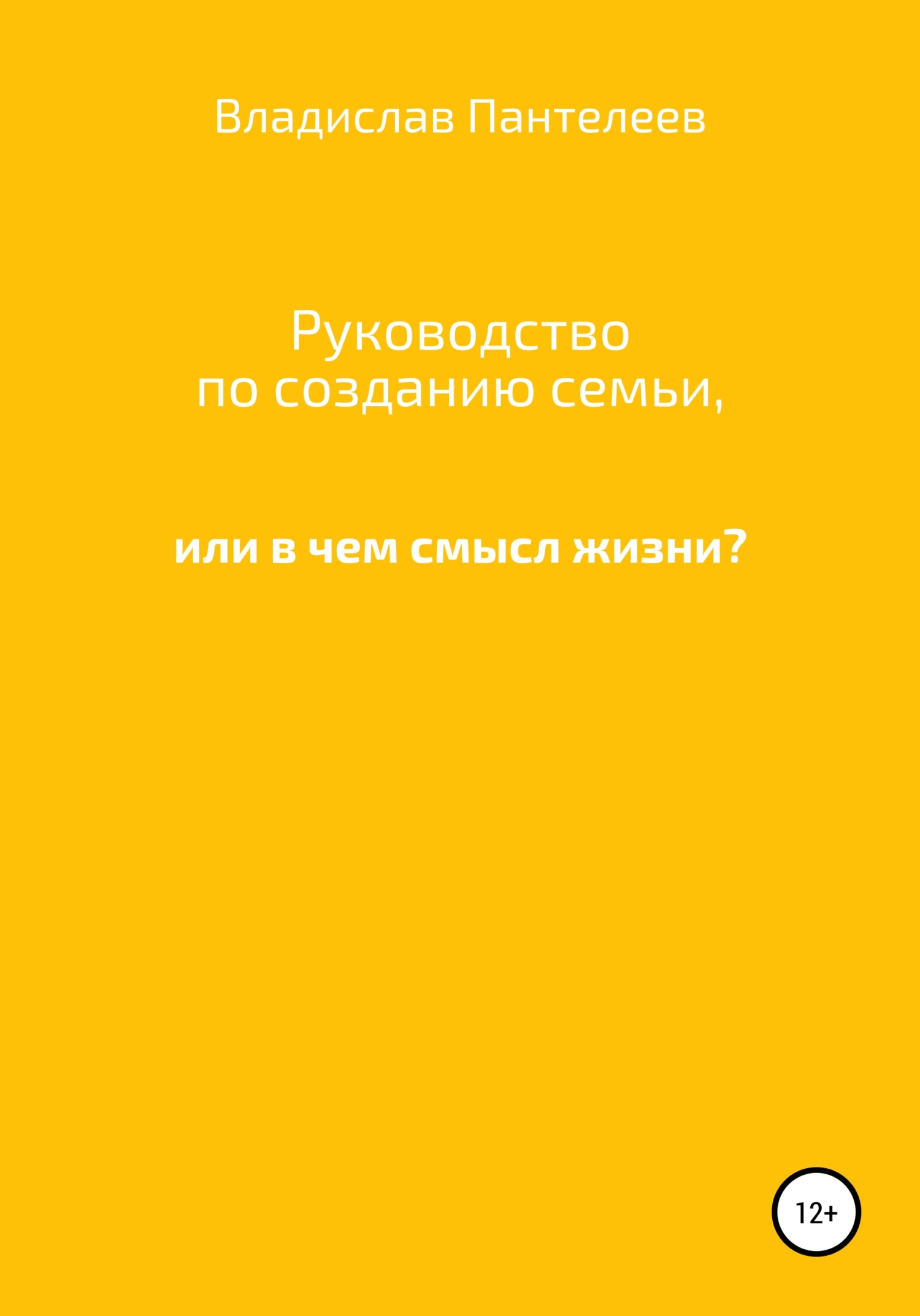 Обложка книги «Руководство по созданию семьи, или В чем смысл жизни?»