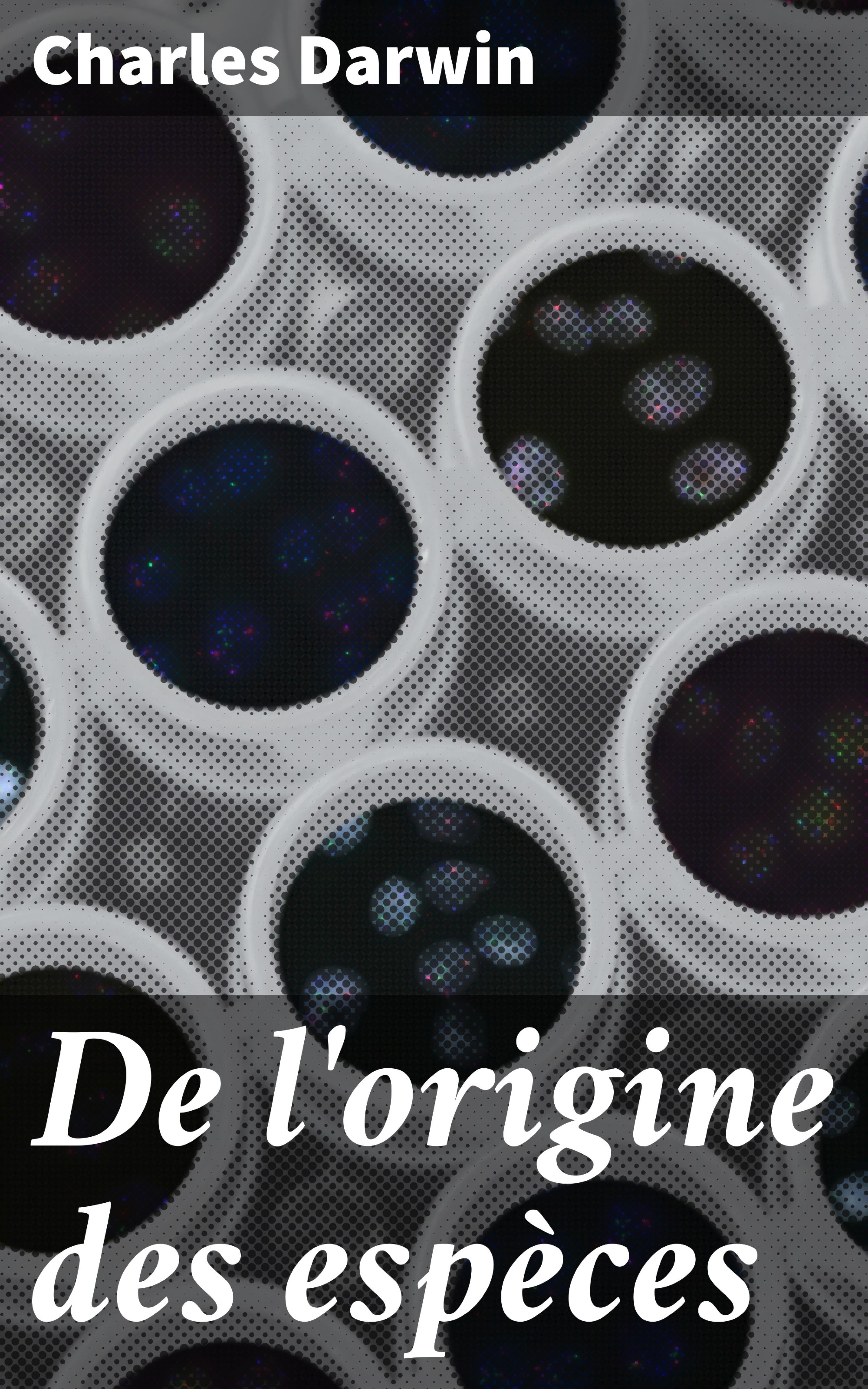 Обложка книги «De l'origine des espèces»