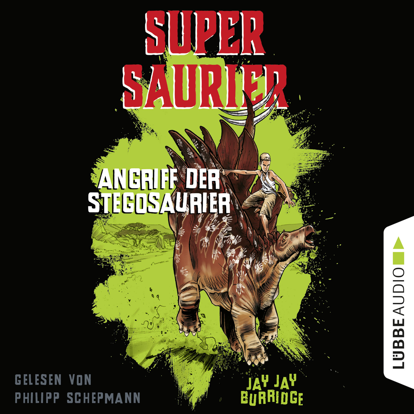 Обложка книги «Angriff der Stegosaurier - Supersaurier 2 (Gekürzt)»