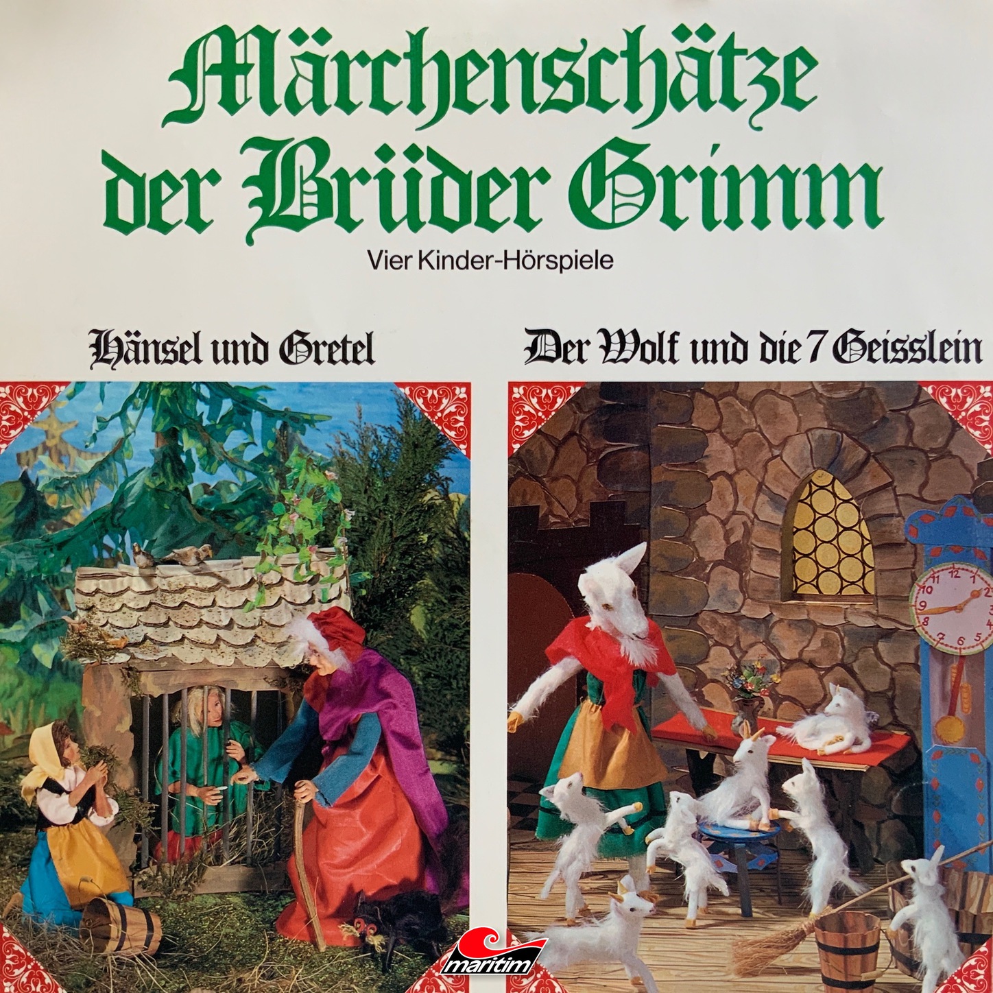Обложка книги «Märchenschätze der Brüder Grimm, Folge 1: Hänsel und Gretel, Der Wolf und die sieben Geißlein, Rotkäppchen, Rumpelstilzchen»