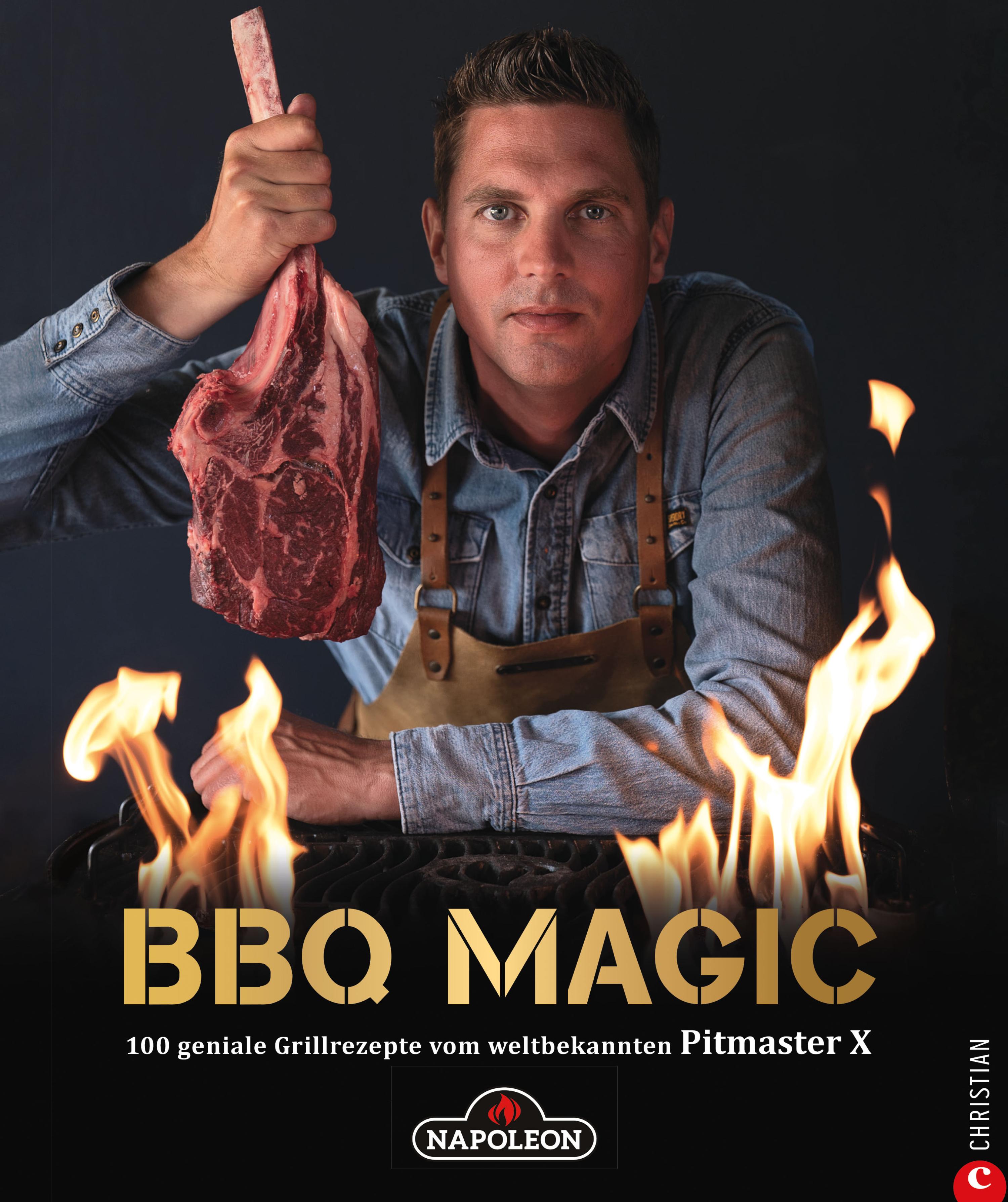 Обложка книги «Grillbuch: BBQ Magic - 100 geniale Grill- und Barbecue-Rezepte. Standardwerk mit Pitmaster-Garantie.»