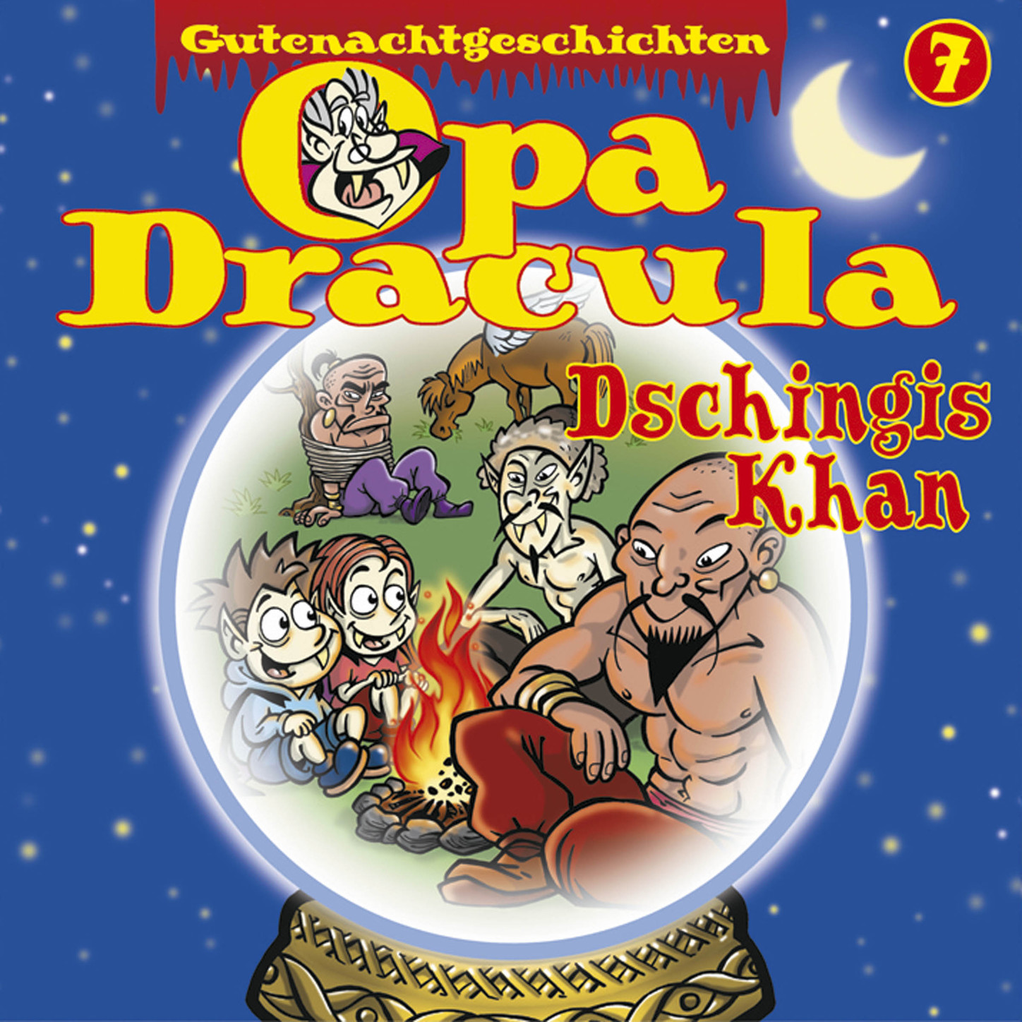 Обложка книги «Opa Draculas Gutenachtgeschichten, Folge 7: Dschingis Khan»