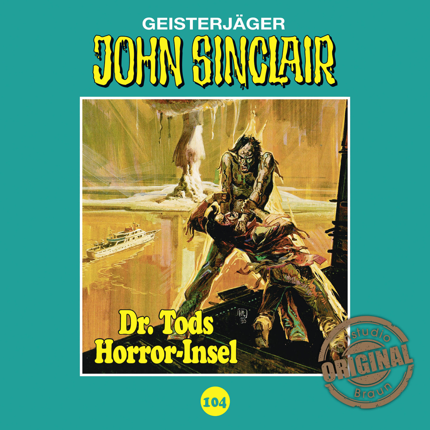 Обложка книги «John Sinclair, Tonstudio Braun, Folge 104: Dr. Tods Horror-Insel»