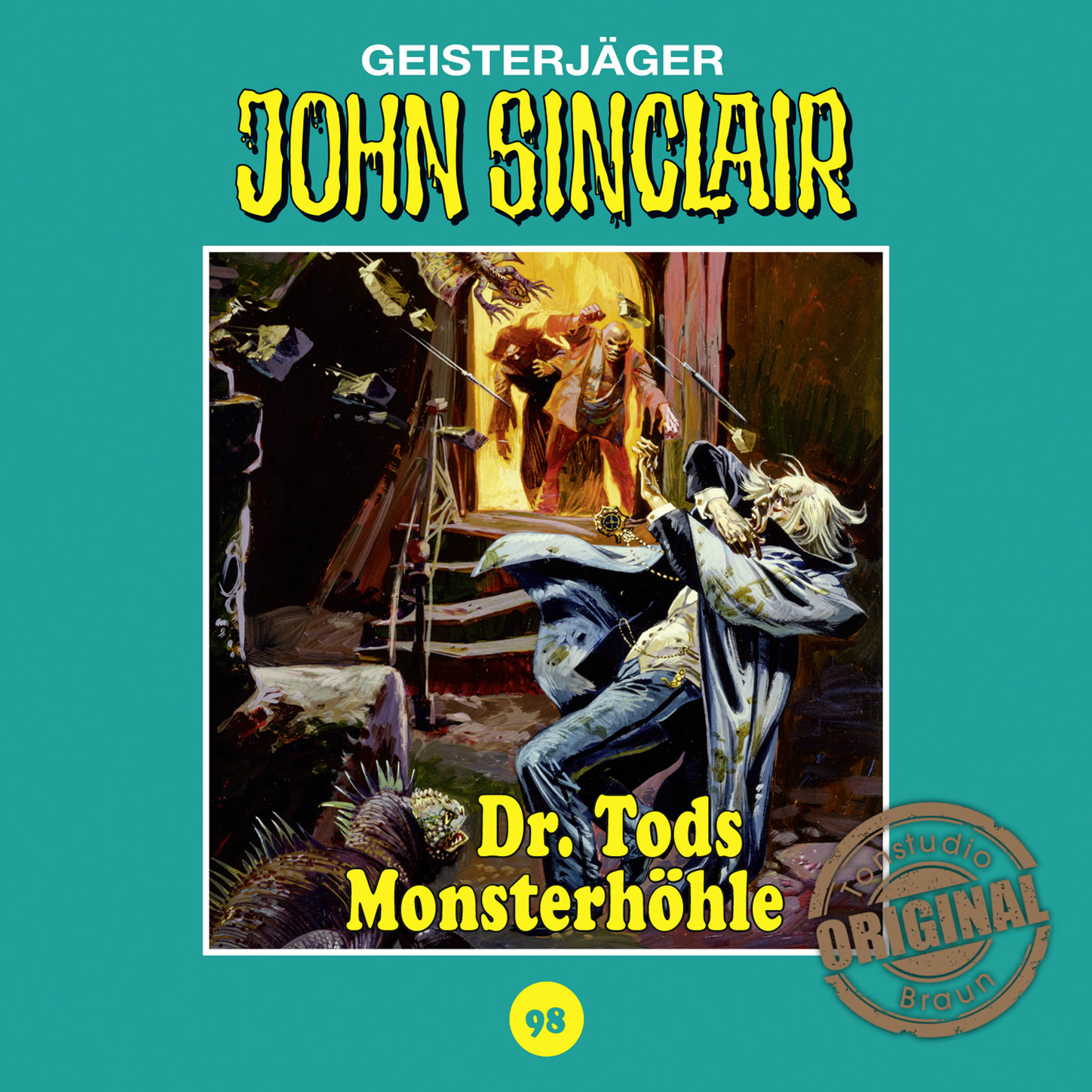 Обложка книги «John Sinclair, Tonstudio Braun, Folge 98: Dr. Tods Monsterhöhle (Ungekürzt)»