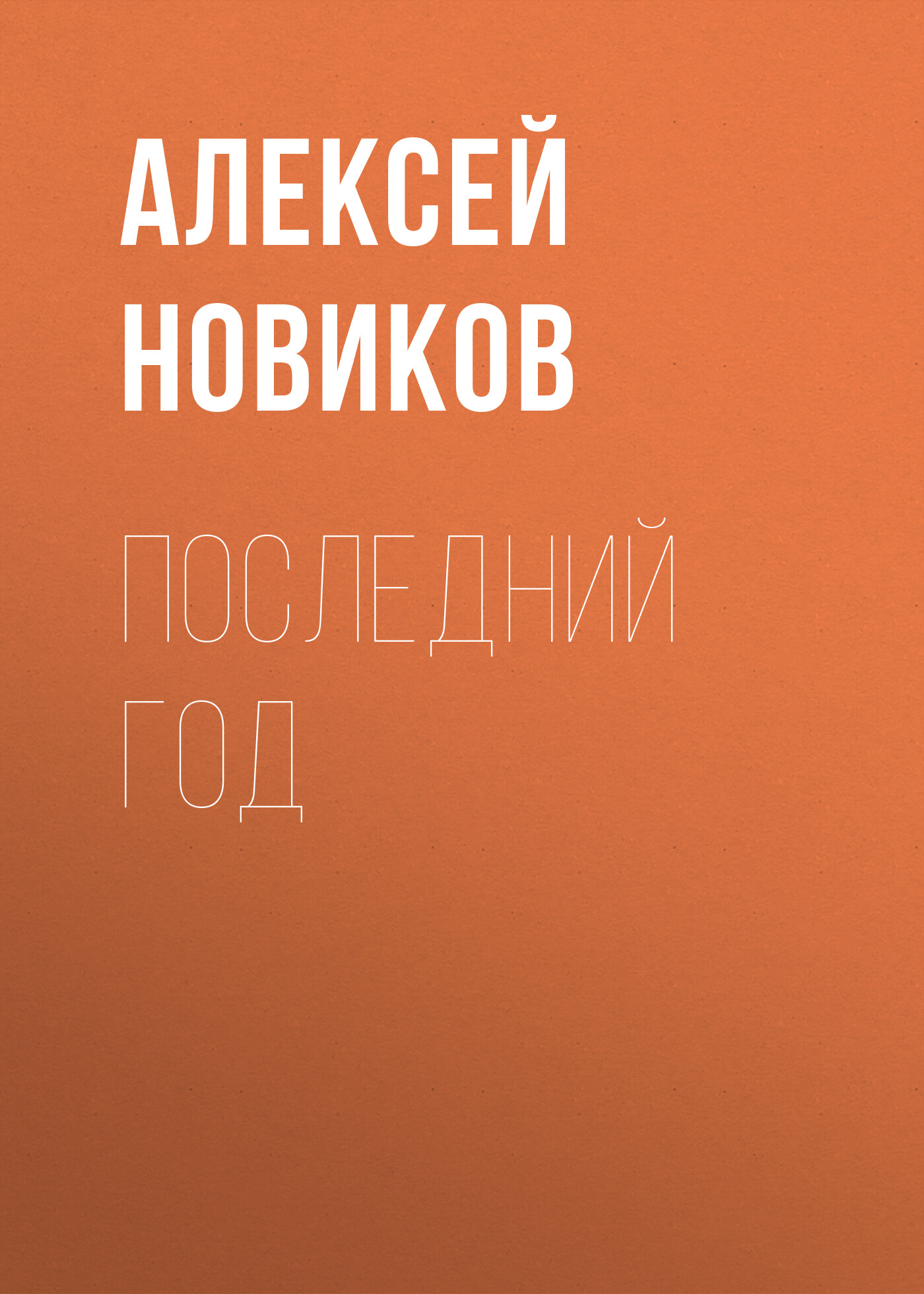 Обложка книги «Последний год»