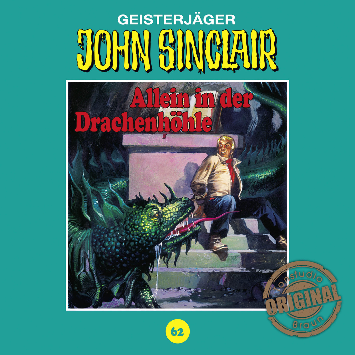 Обложка книги «John Sinclair, Tonstudio Braun, Folge 62: Allein in der Drachenhöhle. Teil 2 von 3»