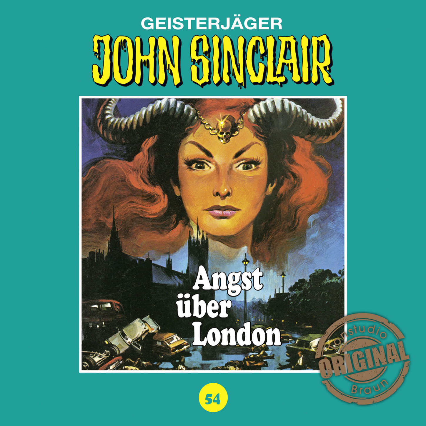 Обложка книги «John Sinclair, Tonstudio Braun, Folge 54: Angst über London»
