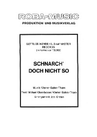 Обложка книги «Schnarch' doch nicht so»