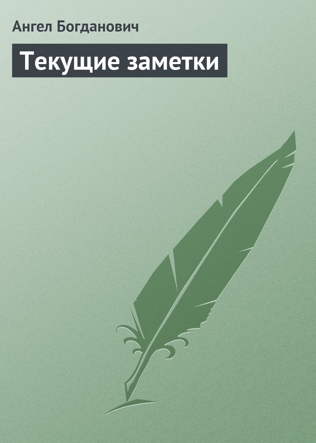 Обложка книги «Текущие заметки»