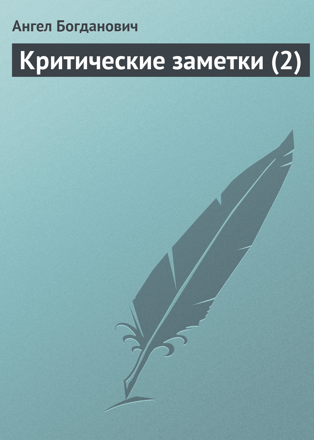 Обложка книги «Критические заметки (2)»