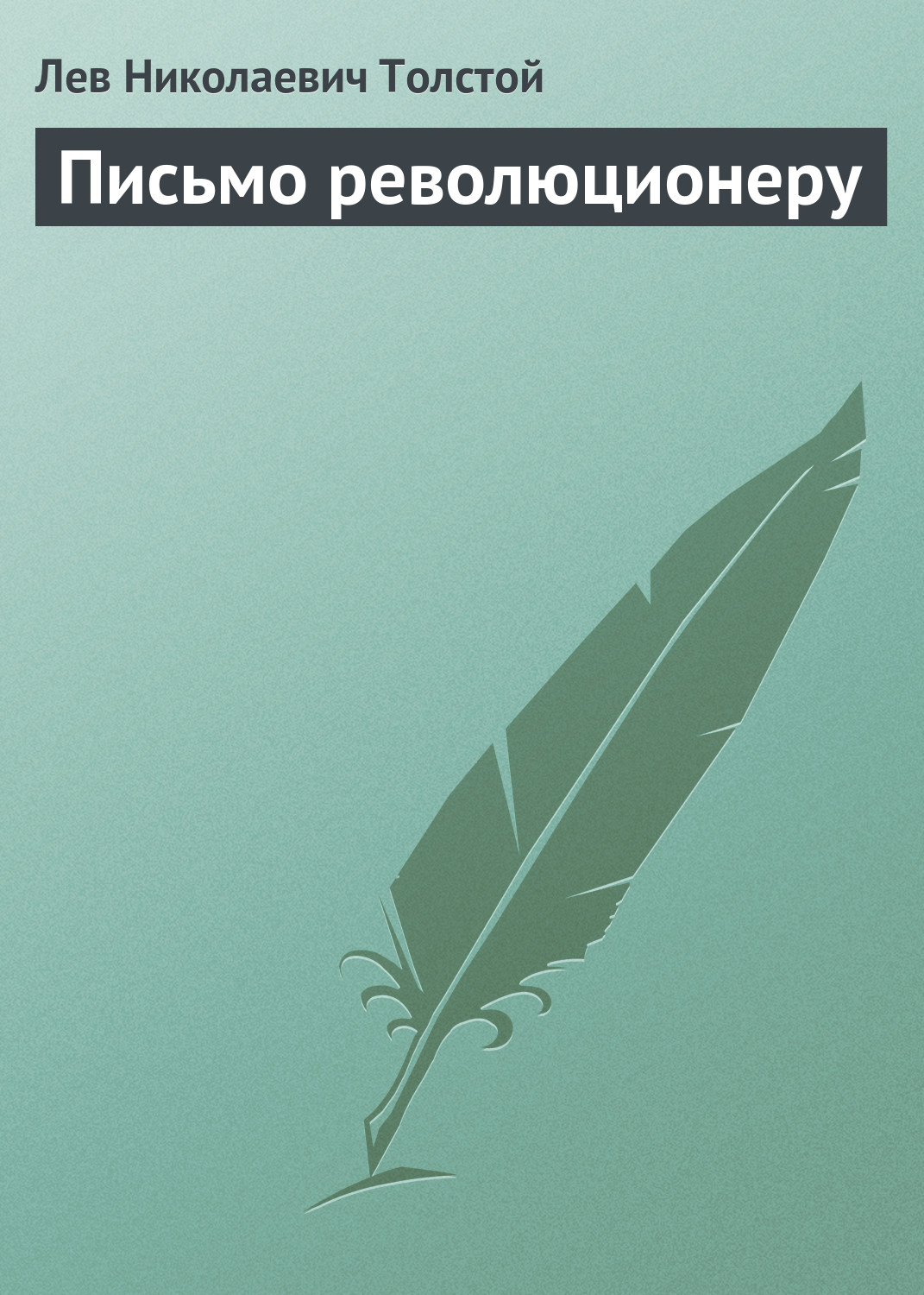 Обложка книги «Письмо революционеру»