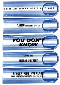 Обложка книги «You don't know»