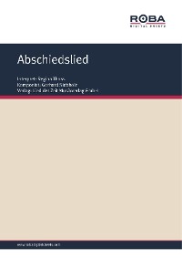Обложка книги «Abschiedslied»