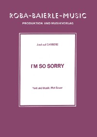 Обложка книги «I'm So Sorry»