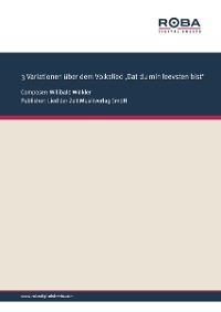 Обложка книги «3 Variationen über dem Volkslied "Dat du min leevsten bist"»
