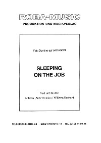 Обложка книги «Sleeping on the Job»
