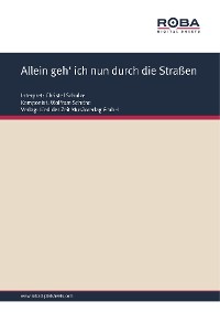 Обложка книги «Allein geh' ich nun durch die Straßen»