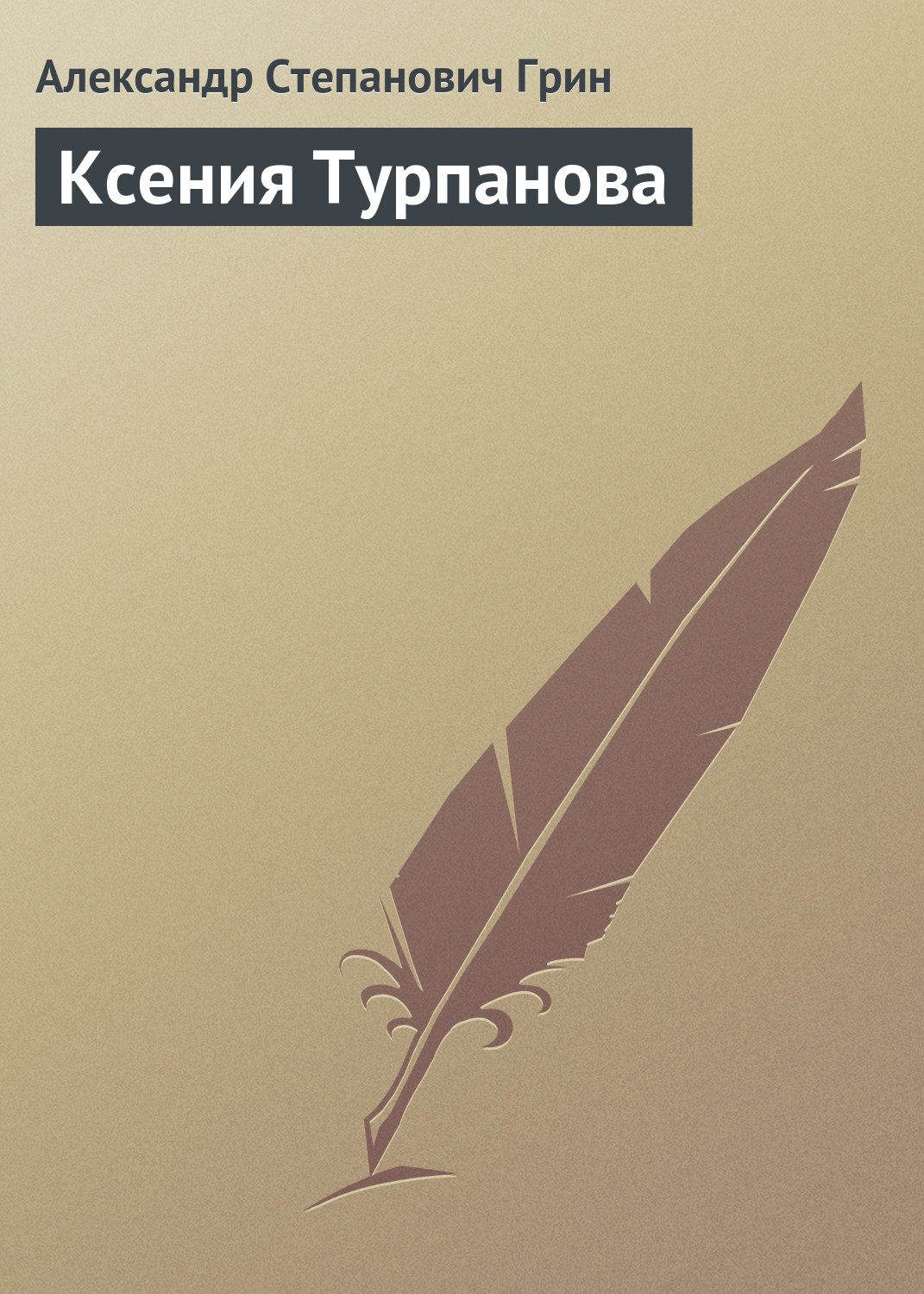 Обложка книги «Ксения Турпанова»